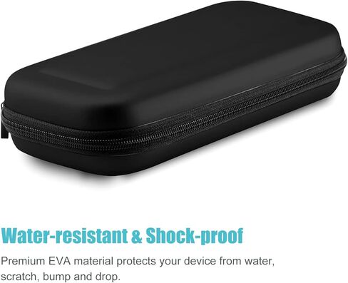 غطاء ProCase Nintendo Switch OLED Flip مع 2 حزمة واقيات شاشة من الزجاج المقسى مع حقيبة حمل لجهاز Nintendo Switch OLED Model 2021 & Switch 2017 مع 8 حاملات بطاقات ألعاب in Saudi Arabia