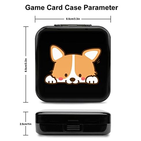 حافظة بطاقات ألعاب Sedoied Cute Dog Corgi لحامل خرطوشة نينتندو سويتش، صندوق تخزين مع 24 حامل بطاقة ذاكرة g-c-02358741a مقاس واحد in Saudi Arabia