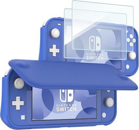 ProCase Carrying Case for Nintendo Switch Lite Bundle with Nintendo Switch Lite Flip Cover with 2 Pack Tempered Glass Screen Protectors in Saudi Arabia