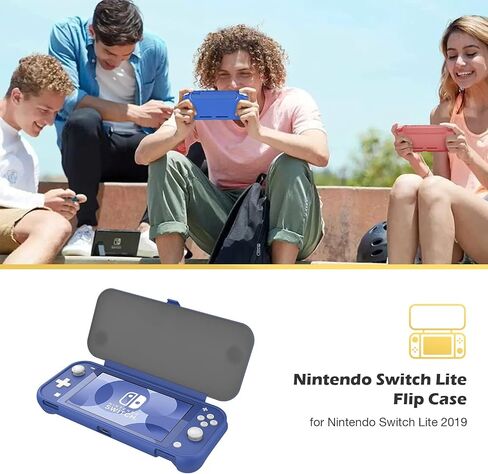 ProCase Carrying Case for Nintendo Switch Lite Bundle with Nintendo Switch Lite Flip Cover with 2 Pack Tempered Glass Screen Protectors in Saudi Arabia