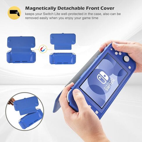 ProCase Carrying Case for Nintendo Switch Lite Bundle with Nintendo Switch Lite Flip Cover with 2 Pack Tempered Glass Screen Protectors in Saudi Arabia
