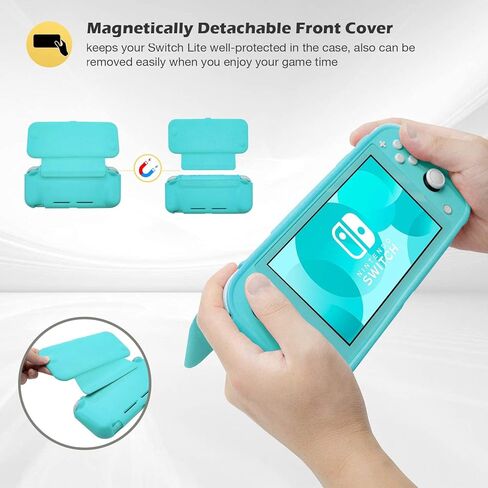 ProCase Flip Cover with 2 Pack Screen Protectors Bundle with Hard Shell Travel Carry Case for Nintendo Switch Lite 2019 in Saudi Arabia