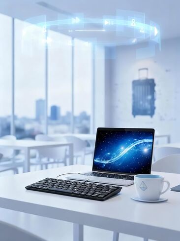 لوحة مفاتيح سلكية USB صغيرة رفيعة وخفيفة الوزن ومحمولة لمهام الدراسة المكتبية والكمبيوتر المحمول in Kuwait