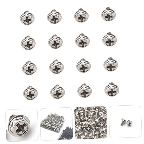100pcs Silver #6-32 X 6mm Computer Case Thumbscrews Pci Slot Fasteners for PC Hardware Assembly and Power Supply Secure Mounting in Saudi Arabia