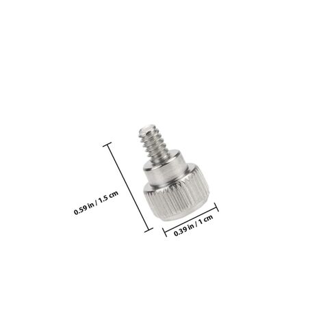 NOLITOY 100pcs Silver Computer Case Thumbscrews Knurled Thumb Screws for Desktop PC Chassis Side Panel Replacement Hardware Accessories in Saudi Arabia
