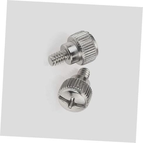 NOLITOY 100pcs Silver Computer Case Thumbscrews Knurled Thumb Screws for Desktop PC Chassis Side Panel Replacement Hardware Accessories in Saudi Arabia