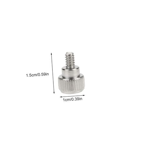 NOLITOY 100pcs Silver Computer Case Thumbscrews Knurled Thumb Screws for Desktop PC Chassis Side Panel Replacement Hardware Accessories in Saudi Arabia