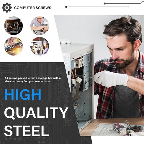228pcs Computer Screw Assortment Kit with Laptop Screw Standoffs for Motherboard Mounting and Assembly Accessories in Saudi Arabia