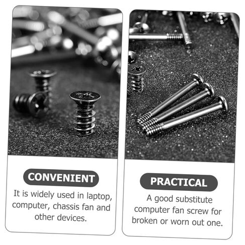 Kisangel 60pcs Cooling Fan Mount Screws Set for Computer Case Fans Air Cooler Screw Kit Compatible with PC Fixing Hardware for Desktop Cooling Assembly in Saudi Arabia