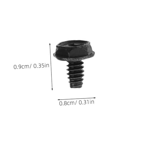 Veemoon 100pcs Black 6#-32x6mm Computer Case Pci Slot Screws with Thumbscrews and Power Supply Fasteners for Desktop Maintenance and Chassis Assembly in Saudi Arabia