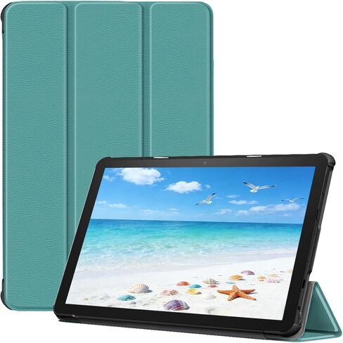 حافظة للكمبيوتر اللوحي Fire HD مقاس 10 بوصات (الجيل الثالث عشر، إصدار 2023)، غطاء حامل ثلاثي الطي من Wyhfyh مع تنبيه/غفو تلقائي وبطانة ناعمة من الألياف الدقيقة، متوافق مع الكمبيوتر اللوحي LG/Fire مقاس 10 بوصات، أسود in Saudi Arabia