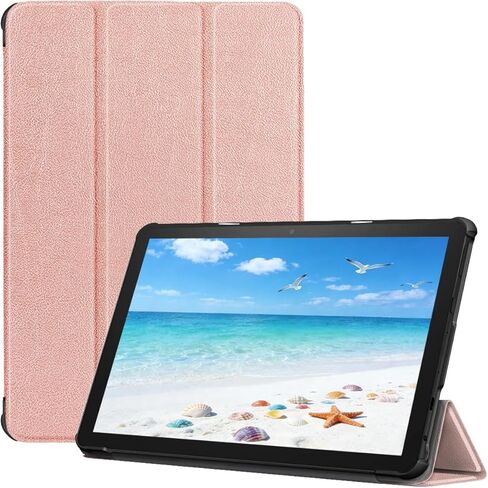 حافظة للكمبيوتر اللوحي Fire HD مقاس 10 بوصات (الجيل الثالث عشر، إصدار 2023)، غطاء حامل ثلاثي الطي من Wyhfyh مع تنبيه/غفو تلقائي وبطانة ناعمة من الألياف الدقيقة، متوافق مع الكمبيوتر اللوحي LG/Fire مقاس 10 بوصات، أسود in Saudi Arabia