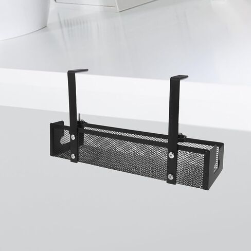 Desk Cable Tray Organizer Metal Cord Management Rack 40cm Large Wire Organizer for Office and Gaming PC Accessories in Saudi Arabia