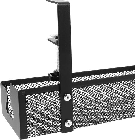 Desk Cable Tray Organizer Metal Cord Management Rack 40cm Large Wire Organizer for Office and Gaming PC Accessories in Saudi Arabia