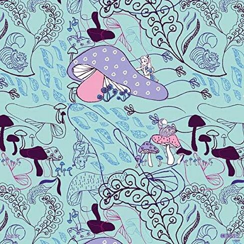 Skinit Decal Gaming Skin Compatible with PS4 Console and Controller Bundle - Officially Licensed Disney Alice in Wonderland (Animated) Mushrooms Print Pattern Design in Saudi Arabia