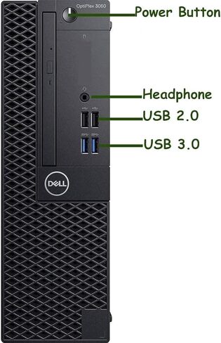 كمبيوتر مكتبي Dell OptiPlex 3060 SFF، رباعي النواة i5-8500، ذاكرة الوصول العشوائي 16 جيجا، 512 جيجا SSD، لوحة مفاتيح RGB، ماوس، DP، Windows 11 Pro (متجدد) in Kuwait