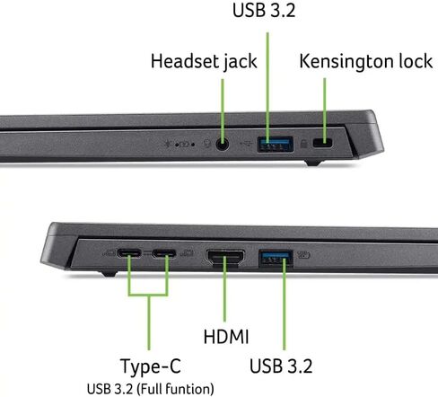 كمبيوتر محمول acer Aspire Go 15، شاشة 15.3 بوصة WUXGA (1920 x 1200) IPS، Intel i5-1334U، ذاكرة الوصول العشوائي DDR5 سعة 16 جيجابايت، 256 جيجابايت PCIe SSD، Windows 11 Home، Wi-Fi، بلوتوث، رمادي فولاذي مع TGYAccessories in Kuwait