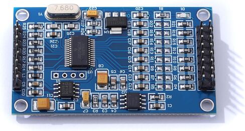Teyleten روبوت ADS1256 24 بت 8 قناة ADC AD وحدة عالية الدقة ADC الحصول على بطاقة الحصول على البيانات 1 قطعة in Kuwait