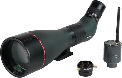 SVBONY SA401 25-75x100 نطاقات اكتشاف APO، نطاق نصاب مزدوج اللون، IPX7 مقاوم للماء، عدسة عينية قابلة للإزالة 1.25 بوصة، نطاق Digiscoping، متوافق مع كاميرا SC001 للتصوير الفوتوغرافي لمشاهدة الطيور in Saudi Arabia