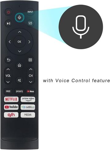 جهاز التحكم عن بعد الصوتي المستبدل ERF3F90H مناسب لتلفزيون Hisense Android TV 65U8GQ 75U9G3 in Saudi Arabia