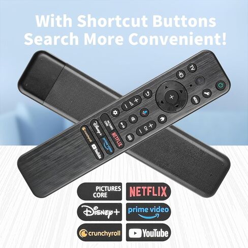 RMF-TX920U Voice Backlit Remote Control Compatible with Sony 2024 Smart TV K43S20M2 K-43S20M2 K43XBR80M2 K-43XBR80M2 K43XR50 K-43XR50 Replacement Controller with Netflix PrimeVideo YouTube Buttons in Saudi Arabia