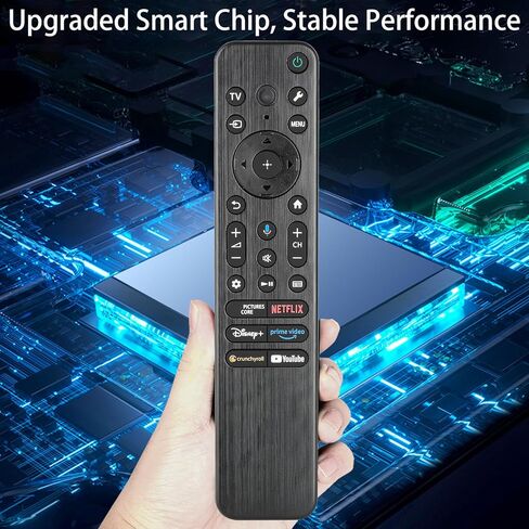 RMF-TX920U Voice Backlit Remote Control Compatible with Sony 2024 Smart TV K43S20M2 K-43S20M2 K43XBR80M2 K-43XBR80M2 K43XR50 K-43XR50 Replacement Controller with Netflix PrimeVideo YouTube Buttons in Saudi Arabia