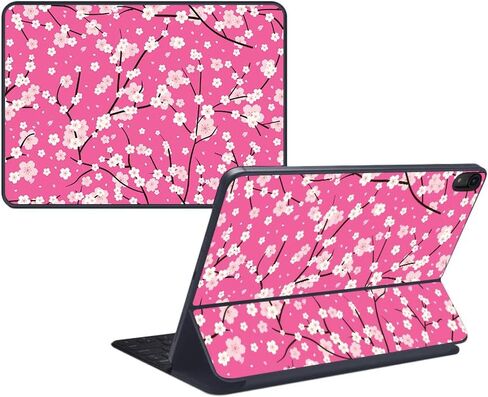 غلاف MightySkins متوافق مع لوحة المفاتيح الذكية iPad Pro مقاس 12.9 بوصة (2018) - وردي ساكورا | غطاء ملتف من الفينيل واقٍ ومتين وفريد ​​من نوعه | سهل التطبيق وتغيير النمط | صنع في الولايات المتحدة الأمريكية in Kuwait