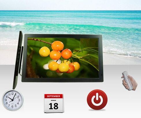 Digital Photo Frame 18.5-inch 1366 * 768 high Resolution Photo/Music/Video Player Calendar with Remote Control Digital Photo Frame Decorative,Black in Saudi Arabia