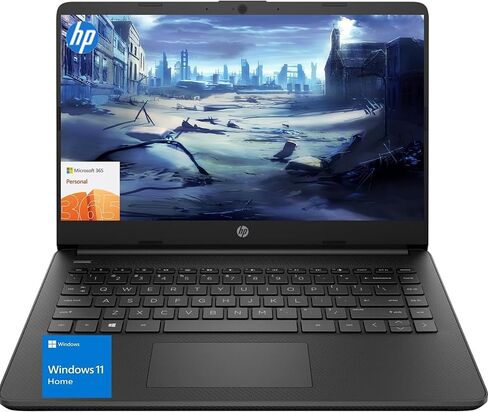 كمبيوتر محمول HP Ultrabook باللون الأسود مع Microsoft Office 365، سعة تخزين 1.1 تيرابايت (1 تيرابايت OneDrive و128 جيجابايت SSD)، ذاكرة وصول عشوائي 8 جيجابايت، Windows11، NoMouse in Kuwait