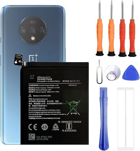بطارية BLP743 متوافقة مع بطارية بديلة OnePlus 1+ 7T HD1901 HD1903 HD1900 HD1907 HD1905 مع مجموعة أدوات الإصلاح in Kuwait