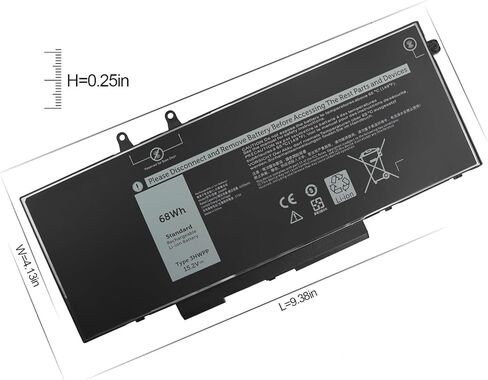 3HWPP Latitude 5510 استبدال بطارية الكمبيوتر المحمول لـ Dell Latitude 5410 5511 5411 5501 5401، Dell Black Inspiron 17 7500 7506 2n1 Inspiron 7706 2n1، Precision 3550 3551 3541 10X1J N2NLL 1VY7F. in Kuwait