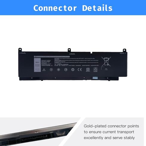 استبدال بطارية C903V لجهاز Dell Precision 7550 7750 7560 7760 Dell P44E P93F P44E001 P44E002 P93F001 P93F002 الكمبيوتر المحمول PKWVM 0CR72X CR72X 0447VR 68ND3 [11.4V 68Wh] in Kuwait
