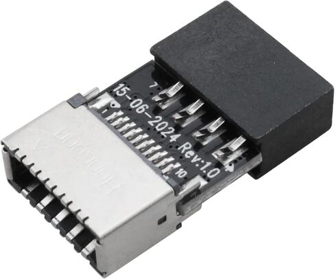 E-outstanding Motherboard USB 2.0 9 Pin Male Connector to Type E Female Socket Adapter Front Panel Connector in Saudi Arabia