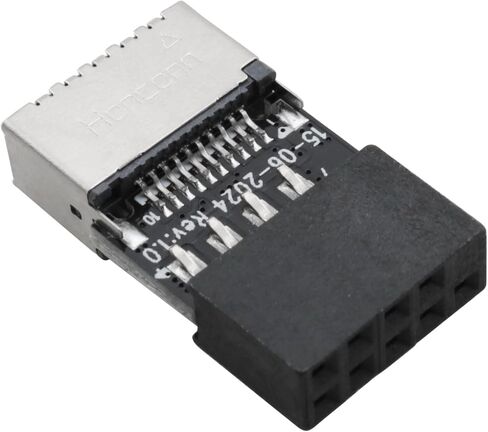E-outstanding Motherboard USB 2.0 9 Pin Male Connector to Type E Female Socket Adapter Front Panel Connector in Saudi Arabia