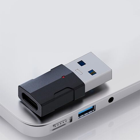 USB to Type C Adapter Connector with 10Gbps Data Speed LED Light Supports Charging for Phones, Headphones Male to Female in Saudi Arabia
