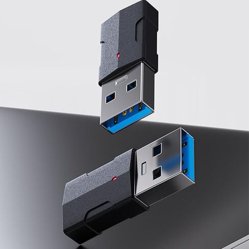 USB to Type C Adapter Connector with 10Gbps Data Speed LED Light Supports Charging for Phones, Headphones Male to Female in Saudi Arabia