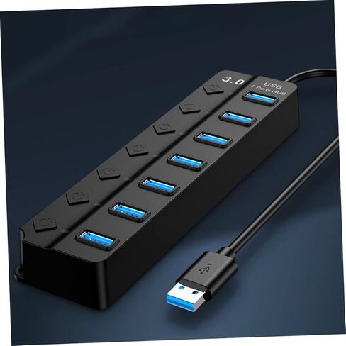 محور USB فردي خارج منفذ USB الفاصل لأجهزة الكمبيوتر المحمول والكمبيوتر نقل البيانات عالي السرعة مؤشر LED كابل أساسي سميك لإمدادات الطاقة in Kuwait