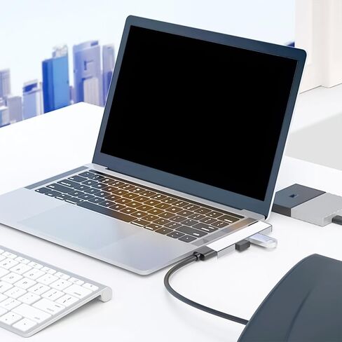 90 درجة USB نوع C محاور محطة إرساء 4 ميناء نقل البيانات المتوسع سريع USB3.0 لأجهزة الكمبيوتر المحمول متعدد المنافذ محول in Kuwait