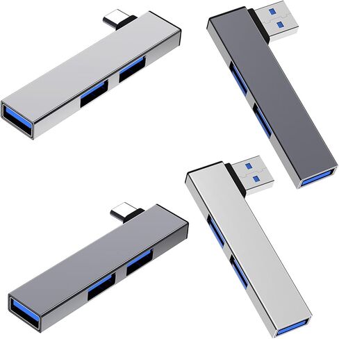 90 درجة USB نوع C محاور محطة إرساء 4 ميناء نقل البيانات المتوسع سريع USB3.0 لأجهزة الكمبيوتر المحمول متعدد المنافذ محول in Kuwait
