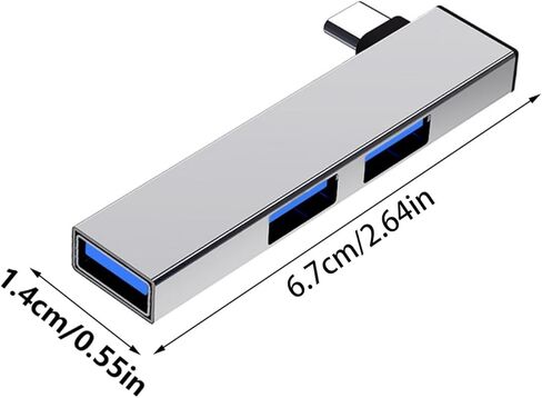 90 درجة USB نوع C محاور محطة إرساء 4 ميناء نقل البيانات المتوسع سريع USB3.0 لأجهزة الكمبيوتر المحمول متعدد المنافذ محول in Kuwait