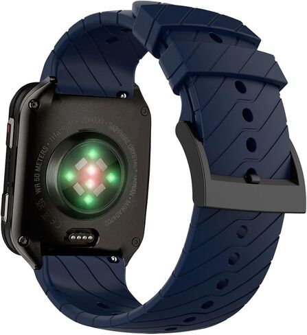 Abanen Quick Release Silicone Watch Band for Garmin Venu X1, Soft Sport Strap with Secure Stainless Steel Buckle Compatible with Fossil Men's Nate in Saudi Arabia