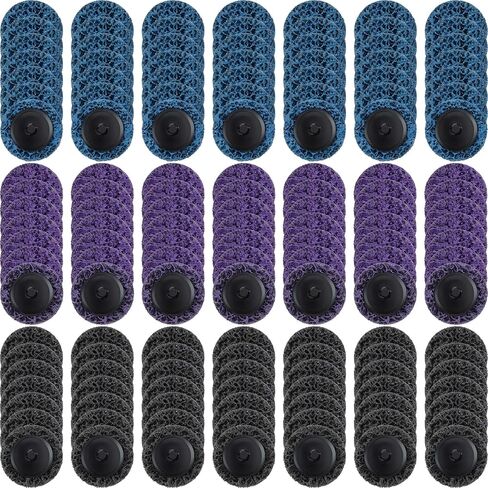 Macarrie 150 Pcs 2 Inch Surface Conditioning Discs Medium Sanding Grit Quick Change Sanding Discs Die Grinder Accessories for Surface Strip Grind Polish Burr Finish in Saudi Arabia