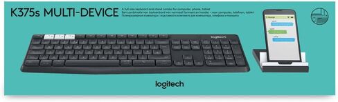 Logitech K375s Keyboard - Wireless Connectivity - Bluetooth/RF - Graphite, Off White in Saudi Arabia