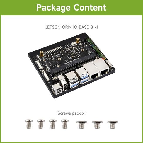 لوحة قاعدة Waveshare Jetson Orin Nano/NX Super Dual Ethernet - متوافقة مع وحدات Jetson Orin Nano وJetson Orin NX، مصممة لمجموعة تطوير NV Jetson Orin Nano Super AI in Saudi Arabia