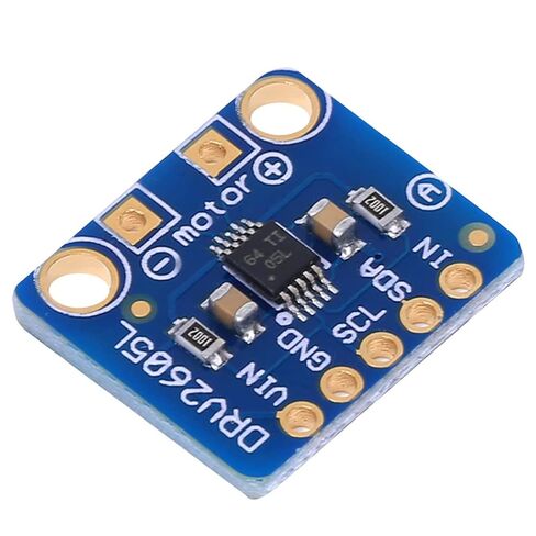 وحدة تشغيل المحرك اللمسي DRV2605L، تحكم I2C ومشغل ردود الفعل باللمس لإدخال الصوت التناظري مع دبابيس عامة، لتصميم ردود الفعل اللمسية، وحدة تحكم الألعاب، جهاز محاكاة in Kuwait