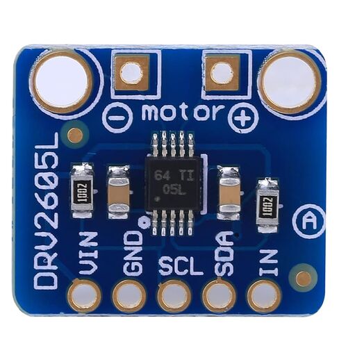 وحدة تشغيل المحرك اللمسي DRV2605L، تحكم I2C ومشغل ردود الفعل باللمس لإدخال الصوت التناظري مع دبابيس عامة، لتصميم ردود الفعل اللمسية، وحدة تحكم الألعاب، جهاز محاكاة in Kuwait