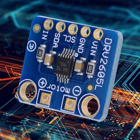 وحدة تشغيل المحرك اللمسي DRV2605L، تحكم I2C ومشغل ردود الفعل باللمس لإدخال الصوت التناظري مع دبابيس عامة، لتصميم ردود الفعل اللمسية، وحدة تحكم الألعاب، جهاز محاكاة in Kuwait