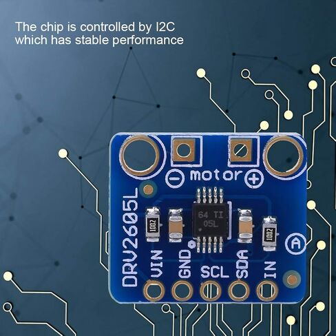 وحدة تشغيل المحرك اللمسي DRV2605L، تحكم I2C ومشغل ردود الفعل باللمس لإدخال الصوت التناظري مع دبابيس عامة، لتصميم ردود الفعل اللمسية، وحدة تحكم الألعاب، جهاز محاكاة in Kuwait
