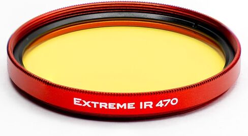 TruColor® Extreme IR 470، مرشح الأشعة تحت الحمراء، ممر الأشعة تحت الحمراء 470 نانومتر للكاميرات ذات الطيف الكامل أو الكاميرات المحولة بالأشعة تحت الحمراء، تأثيرات الأشعة تحت الحمراء ذات الألوان الزائفة الجريئة للتصوير الفوتوغرافي الإبداعي والتجريبي (62 مم in Kuwait