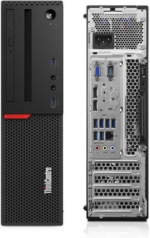 كمبيوتر سطح المكتب Lenovo ThinkCentre M900 SFF للألعاب، Intel Core i7-6700 3.40 جيجا هرتز، بطاقة رسومات GT 1030، 16 جيجا DDR4 256 جيجا SSD 2 تيرابايت HDD، واي فاي بلوتوث، DVD-RW، ماوس لوحة مفاتيح لاسلكي، Windows 10 Pro (متجدد) in Kuwait
